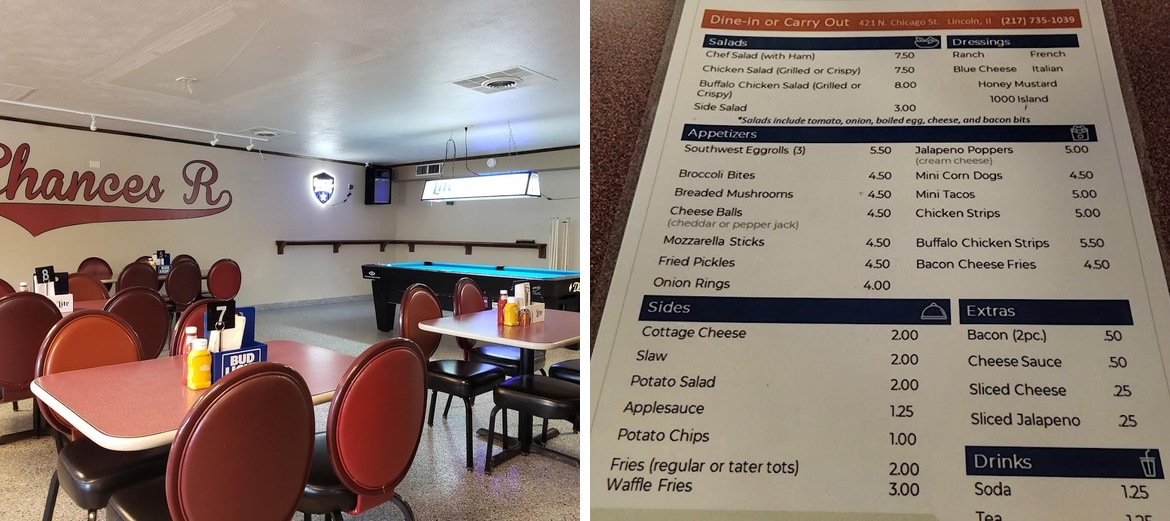 Chances R Menu