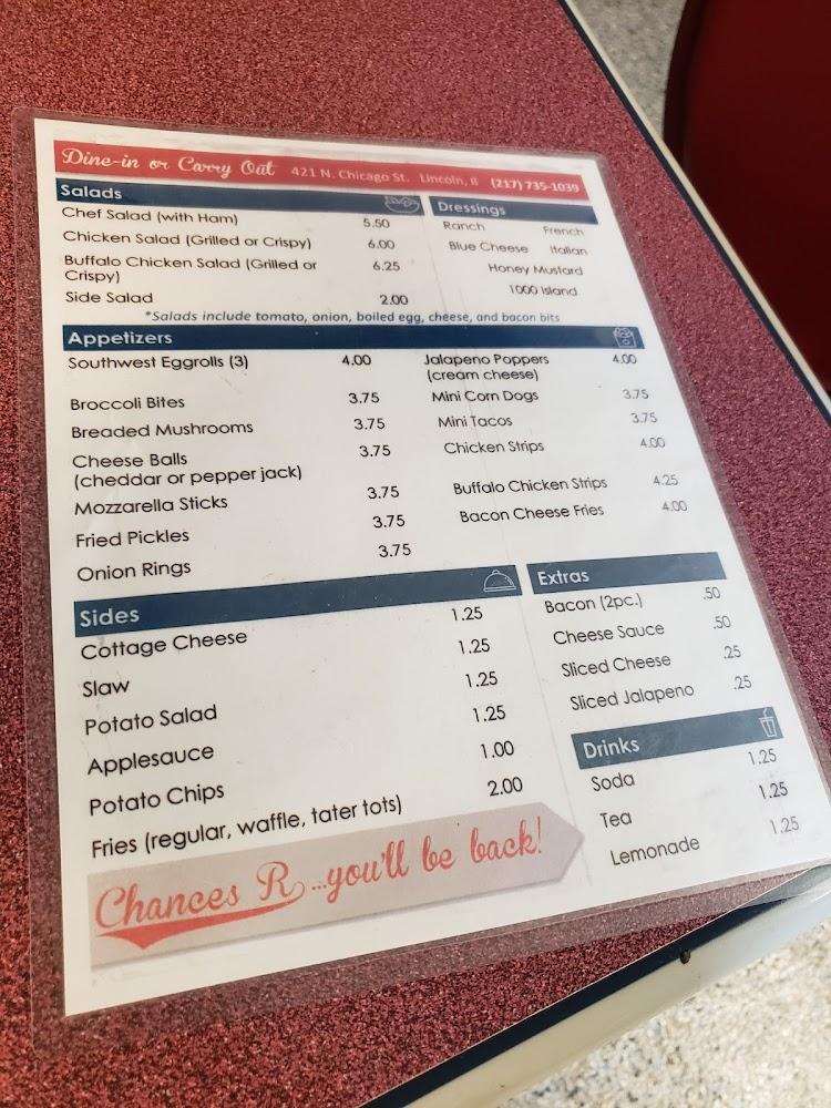 Chances R Menu image 4